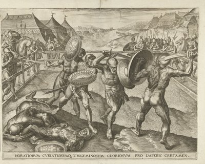 Battaglia tra gli Orazi e i Curiazi da Cornelis Cort