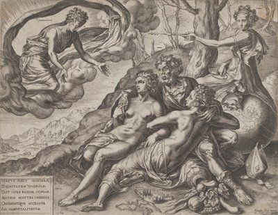 Le ricompense immortali della virtù, 1564 da Cornelis Cort