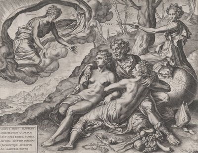 Le ricompense immortali della virtù, 1564 da Cornelis Cort
