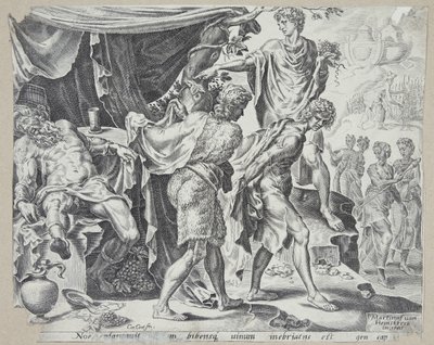 La derisione di Noè da Cornelis Cort