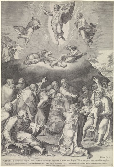 Trasfigurazione sul monte Tabor da Cornelis Cort