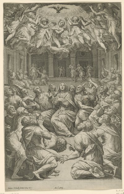 Discesa dello Spirito Santo da Cornelis Cort