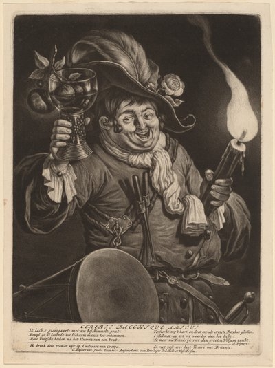 Un amico di Cerere e Bacco da Cornelis Dusart