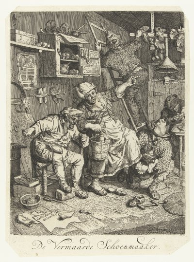 Il famoso calzolaio (De vermaarde Schoenmaaker) da Cornelis Dusart