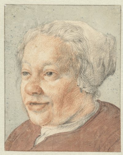 Testa di donna, tre quarti verso sinistra da Cornelis Dusart