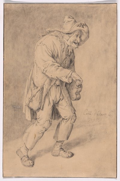 Suonatore di ghironda da Cornelis Dusart