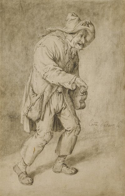 Suonatore di ghironda da Cornelis Dusart