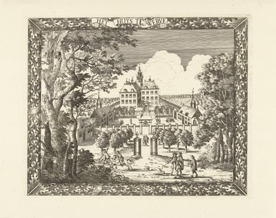 Veduta di Huis te Werve a Voorburg da Cornelis Elandts
