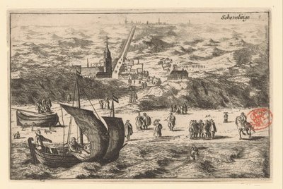 Veduta di Scheveningen dal mare da Cornelis Elandts