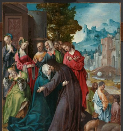 Cristo che si congeda da sua madre da Cornelis Engebrechtsz