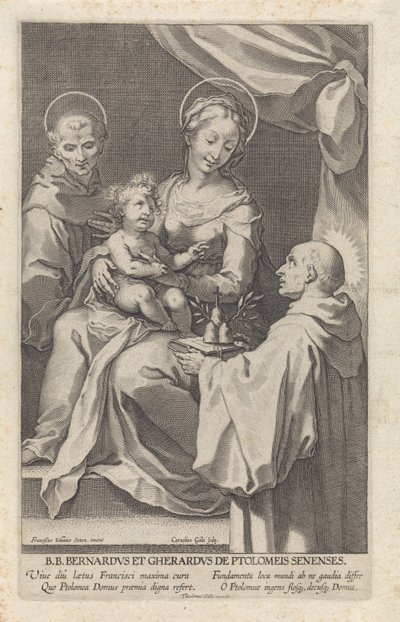 Maria con il Bambino e San Bernardino da Siena e San Gerardo da Cornelis Galle (I)