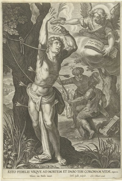 Martirio di San Sebastiano da Cornelis Galle (I)
