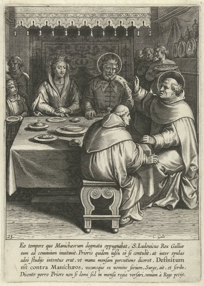 Tommaso alla corte del re Luigi di Francia da Cornelis Galle (I)