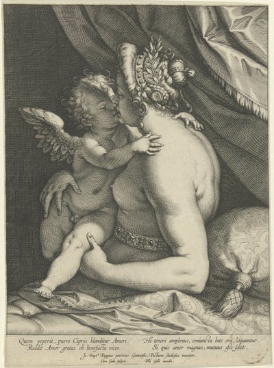 Venere bacia Amore da Cornelis Galle (I)