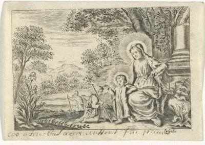 Sacra Famiglia con Giovanni Battista da Cornelis Galle (II)