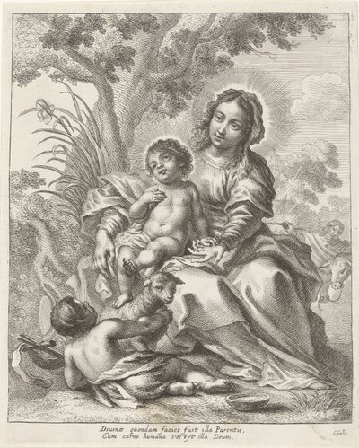 Sacra Famiglia con Giovanni Battista bambino da Cornelis Galle (II)
