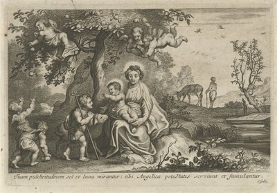 Maria con Bambino e Giovanni Battista da Cornelis Galle (II)
