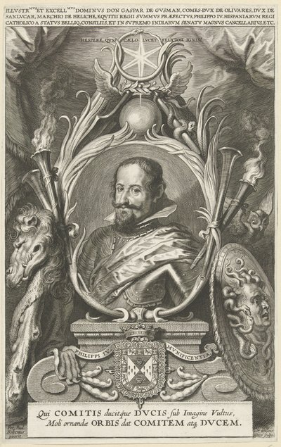 Ritratto di Gaspar de Guzmán, conte di Olivares, duca di St. Lucar da Cornelis Galle (II)