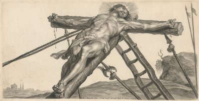 Elevazione di Cristo sulla croce da Cornelis Galle II