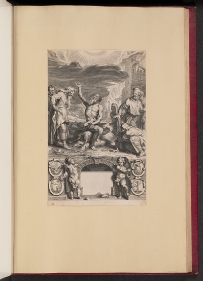 Pagina del Titolo per Balthasar Cordier, Iob Elvcidatvs da Cornelis Galle II after Abraham van Diepenbeeck