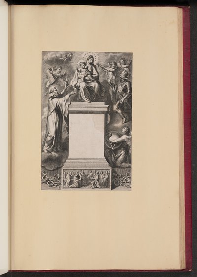 Pagina del titolo per B. De Los Rios, De Hierarchia Mariana Libri Sex da Cornelis Galle II after Erasmus Quellinus II after Sir Peter Paul Rubens
