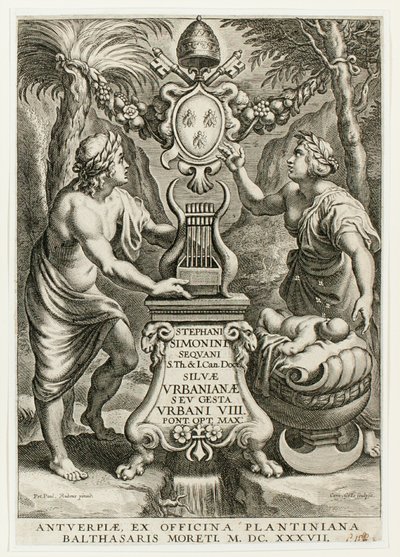 Frontespizio di Silvae Urbanianae da Cornelis Galle I