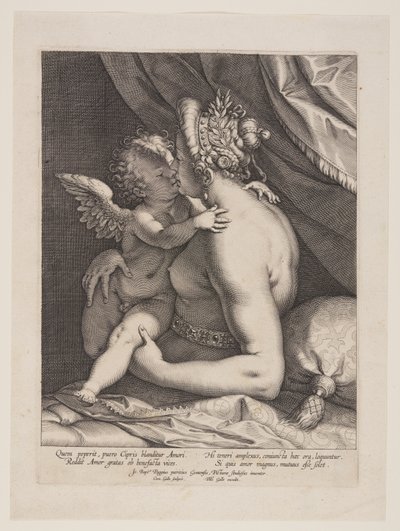 Venere e Cupido da Cornelis Galle I