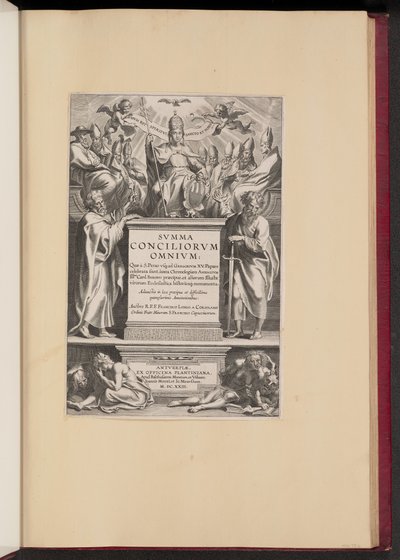 Pagina del titolo per "Svmma Conciliorvm Omnivm" di F. Longo a Coriolano da Cornelis Galle I after Sir Peter Paul Rubens