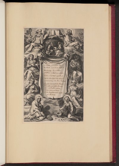 Pagina del titolo per "Vitae Patrum" di Heribert Rosweyde da Cornelis Galle I after Sir Peter Paul Rubens