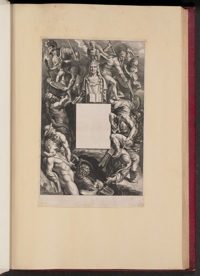 Pagina del Titolo per Hubert Goltzius, Romanae et Graecae Antiqvitatis Monvmenta (Opera Omnia, I) da Cornelis Galle I after Sir Peter Paul Rubens