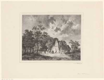 Casa nel paesaggio da Cornelis Gerrit Verburgh