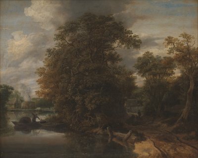 Paesaggio lungo un Fiume. Sullo Sfondo una Fornace di Calce da Cornelis Gerritsz Decker