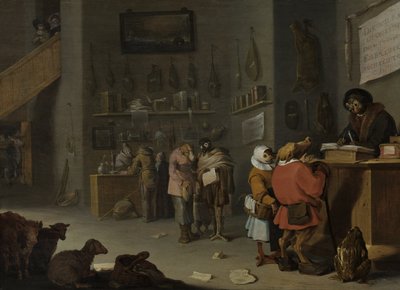 Chi fa causa per una mucca da Cornelis Hermansz. Saftleven