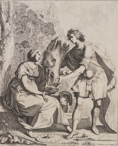 Meleagro e Atalanta da Cornelis I Danckerts