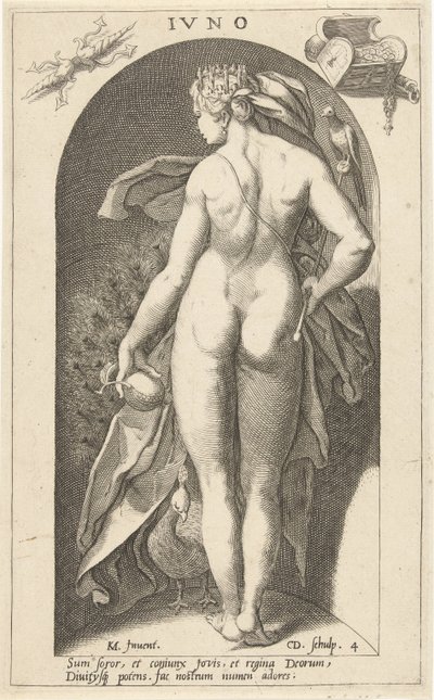 Giunone con pavone da Cornelis Jacobsz. Drebbel
