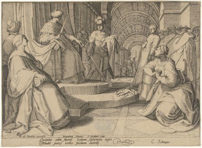 Giudizio di Salomone da Cornelis Jacobsz. Drebbel