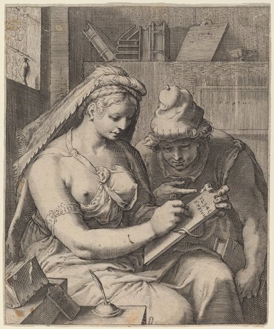 Aritmetica da Cornelis Jacobsz Drebbel, after Hendrik Goltzius
