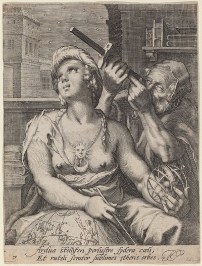 Astronomia da Cornelis Jacobsz Drebbel, after Hendrik Goltzius