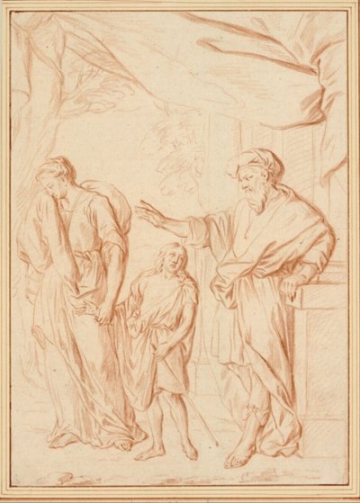 La cacciata di Hagar da Cornelis Joseph d