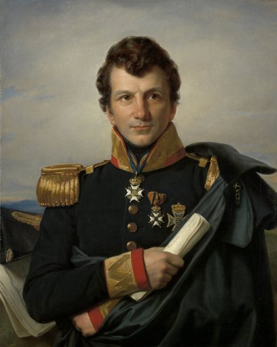 Johannes van den Bosch (1780-1844), Governatore Generale delle Indie Orientali Olandesi, Ministro Coloniale da Cornelis Kruseman (signed by artist)