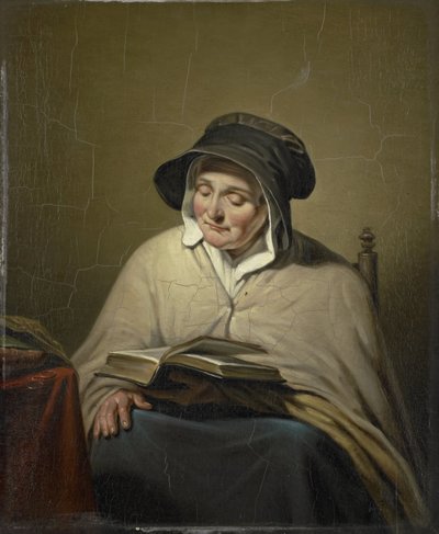 Vecchia che legge da Cornelis Kruseman