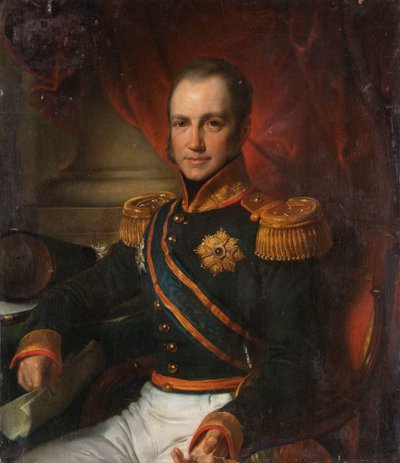 Ritratto di Godart Alexander Gerard Philip, Barone van der Capellen, Governatore Generale delle Indie Orientali Olandesi da Cornelis Kruseman