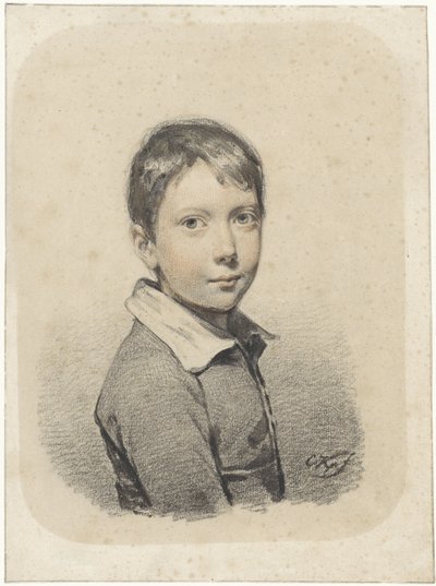 Ritratto di Gerardus Arnoldus Nicolaus Allebé da giovane da Cornelis Kruseman