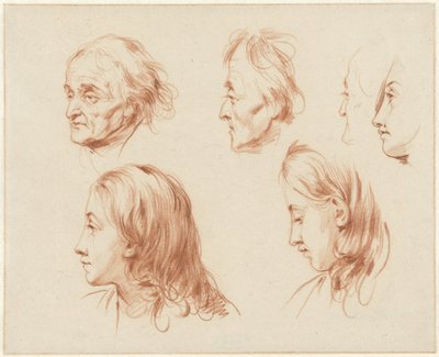 Studi di teste da Cornelis Kruseman