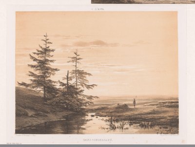 Paesaggio con tramonto da Cornelis Lieste