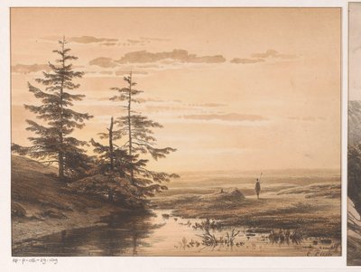Paesaggio con tramonto da Cornelis Lieste