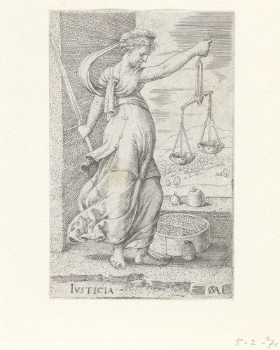 Giustizia (serie Le virtù) da Cornelis Massijs