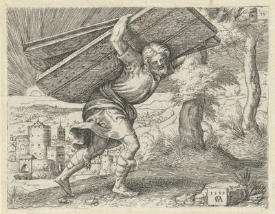 Sansone porta le porte di Gaza da Cornelis Massijs