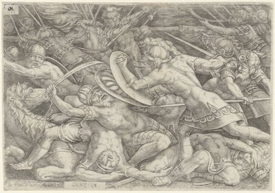 Battaglia di Abramo contro Kedorlaomer da Cornelis Massijs