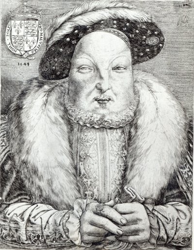 Ritratto di Enrico VIII, 1548 da Cornelis Massys